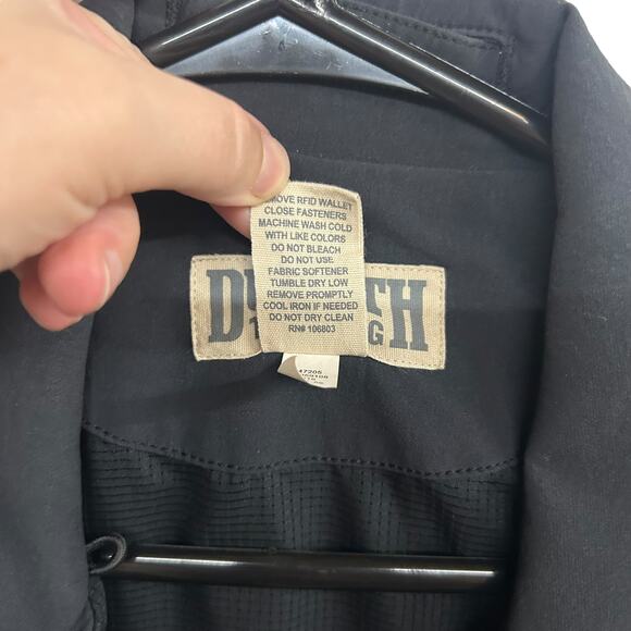 Duluth Trading Co Men's Black Zip Utility Vest M Pocketed Outdoor Minimalist - Picture 9 of 10